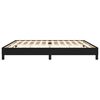 vidaXL Cadre de lit sans matelas noir 200x200 cm tissu