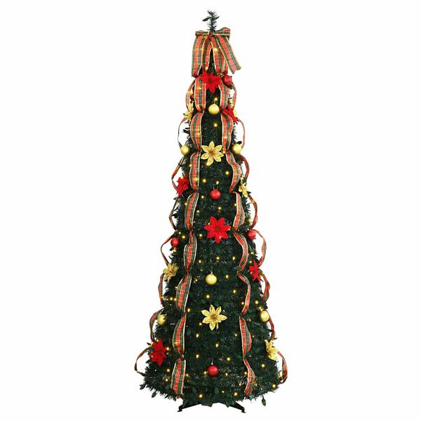 vidaXL Sapin de Noël artificiel avec 150 LED Vert 180 cm PVC