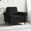 vidaXL Fauteuil Noir 60 cm Similicuir
