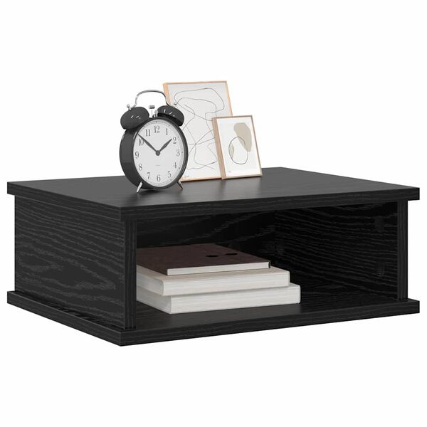 vidaXL Table de chevet Ch&ecirc;ne noir 40 x 31 x 15 cm Bois d'ing&eacute;nierie