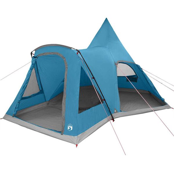 vidaXL Tente tipi avec toit avec stockage Bleu 545 x 450 x 295 cm