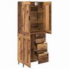 vidaXL Haut Armoire avec tiroir 2 pcs Bois Ancien Bois d'ing&eacute;nierie