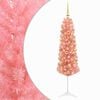 vidaXL Sapin de No&euml;l artificiel &eacute;troit avec boules 120 cm 150 LED