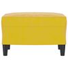 vidaXL Repose-pied Jaune 60x50x41 cm Velours