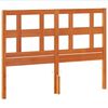 vidaXL T&ecirc;te de lit cire marron 135 cm bois massif de pin