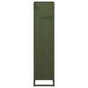 vidaXL Portant de bois chauffage vert olive 25x25x100 cm