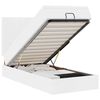 VidaXL Lit ottoman avec matelas blanc 90x190 cm similicuir