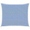 vidaXL Voile d'ombre 2,5 x 3,5 m HDPE Rectangulaire Bleu et Blanc