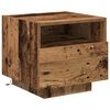 vidaXL Cabinet de chevet avec tiroir 2 pcs Bois ancien 40 x 39 x 37 cm