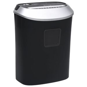 vidaXL D&eacute;chiqueteuse de papier 10 feuilles &agrave; coupe transversale Noir