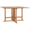 vidaXL Table &agrave; manger pliable de jardin 120x120x75 cm Bois de teck