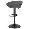 vidaXL Tabourets de bar lot de 2 gris foncé velours