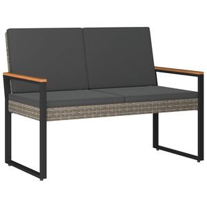 vidaXL Banc ext&eacute;rieur 2 -Seater 107 x 61 x 80 cm polyrotin