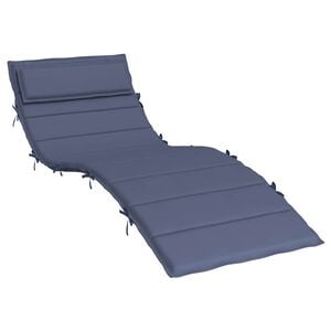 vidaXL Coussin de chaise longue bleu marine 180x60x4 cm tissu oxford