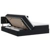 vidaXL Lit de Rangement avec t&ecirc;te de lit 2 pc Noir