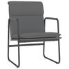 vidaXL Chaise longue Gris 55x64x80 cm Similicuir