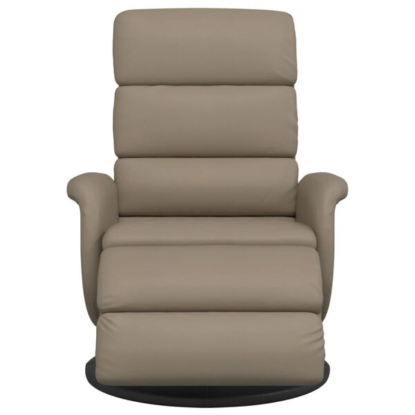 vidaXL Fauteuil inclinable avec repose-pieds cappuccino similicuir