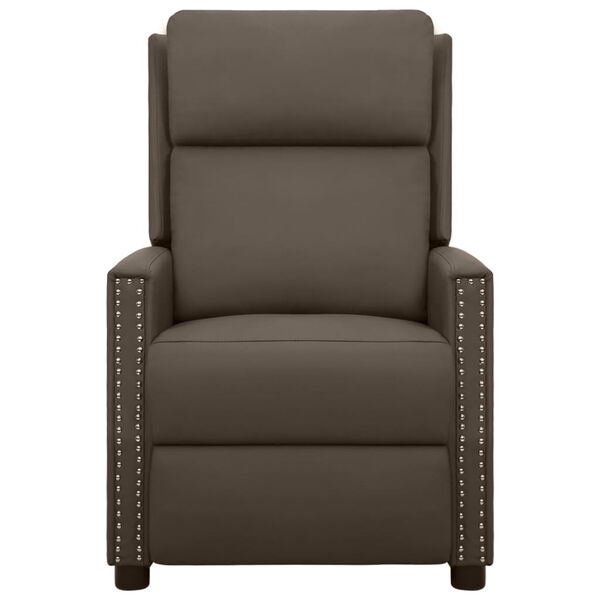 vidaXL Fauteuil de massage &eacute;lectrique Gris Similicuir