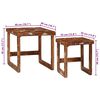 vidaXL Tables d'appoint Marron Bois de mangue massif