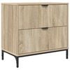 vidaXL Table de chevet avec tiroir Ch&ecirc;ne sonoma 63,5 x 36 x 61 cm