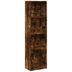 vidaXL Biblioth&egrave;que ch&ecirc;ne fum&eacute; 40x24x176 cm bois d'ing&eacute;nierie