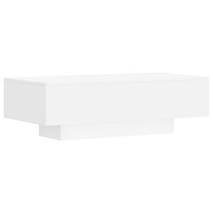vidaXL Table basse blanc 100x49,5x31 cm bois d'ing&eacute;nierie