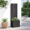 vidaXL &Eacute;cran de confidentialit&eacute; de jardin Fretwork Noir 50 x 140 cm