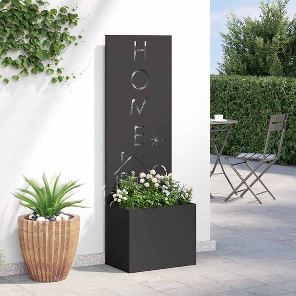 vidaXL &Eacute;cran de confidentialit&eacute; de jardin Fretwork Noir 50 x 140 cm