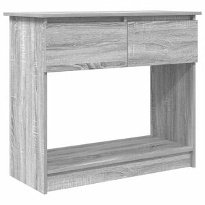 vidaXL Table console avec tiroirs sonoma gris 85,5x38,5x74,5 cm