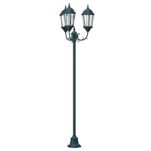 vidaXL Lumi&egrave;re de jardin 57 x 49 x 241 cm Aluminium et verre