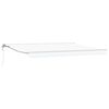 vidaXL Auvent r&eacute;tractable &eacute;lectrique Blanc 4,5 &times; 3,5 m