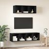 vidaXL Ensemble meuble TV 2 pcs Ch&ecirc;ne noir Bois d'ing&eacute;nierie