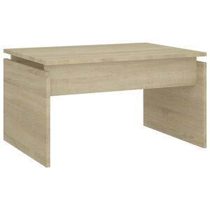 vidaXL Table basse ch&ecirc;ne sonoma 68x50x38 cm bois d'ing&eacute;nierie