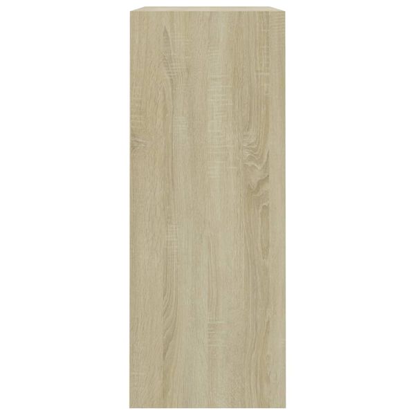 vidaXL Biblioth&egrave;que ch&ecirc;ne sonoma 80x30x76,5 cm bois d'ing&eacute;nierie