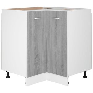vidaXL Meuble de cuisine "Lyon" Gris Sonoma 75,5 x 75,5 x 81,5 cm Bois d'ing&eacute;nierie