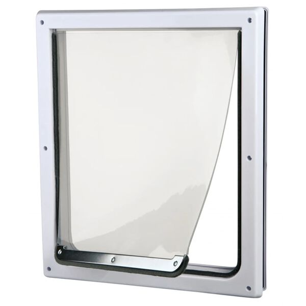 TRIXIE Chati&egrave;re pour chiens &agrave; double sens Taille M-XL 39 x 45 cm Blanc