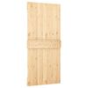 vidaXL Porte NARVIK Naturel 95 x 210 cm Bois de pin massif