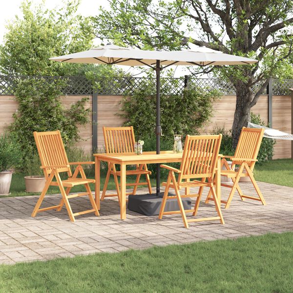 vidaXL Ensemble de salle à manger pour jardin 5 pcs Marron