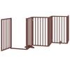 vidaXL Barri&egrave;re pour chien porte pliable 12 panneaux bois de peuplier