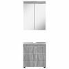 vidaXL Ensemble de mobilier de salle de bain TULUM Gris Sonoma