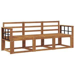 vidaXL Ensemble de canap&eacute;s d'ext&eacute;rieur 3 pcs Naturel