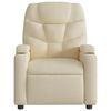 vidaXL Fauteuil inclinable Cr&egrave;me Tissu