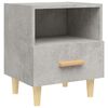 vidaXL Table de chevet Gris b&eacute;ton 40x35x47 cm
