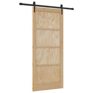 vidaXL Porte coulissante ORKDAL 86 x 198,5 cm Bois de pin massif