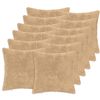 vidaXL Housse de coussin 12 pc HEERLEN Cr&egrave;me 45 x 45 cm