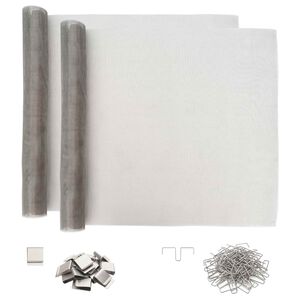vidaXL Couvercle de puits de lumi&egrave;re avec clips 2 pc 70 x 130 cm