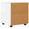 vidaXL Cabinet de salle de bain Blanc brillant 40,5 x 40 x 44 cm