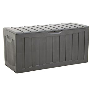 vidaXL Bo&icirc;te de rangement Noir 118x53x57 cm Polypropyl&egrave;ne