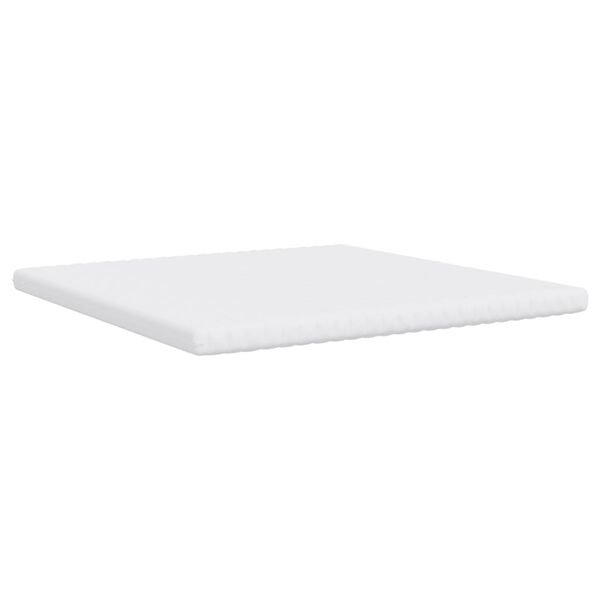vidaXL Matelas en mousse blanc 200x200 cm 7 zones dureté 20 ILD