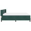 vidaXL Lit &agrave; ressorts avec matelas Vert fonc&eacute; 200 x 180 cm Polyester